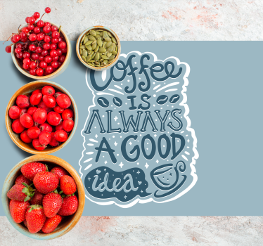 Individual de mesa frase inspiración del café - TenVinilo