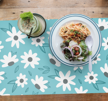 Individual mesa original funda de mesa floral - TenVinilo