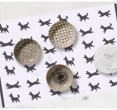 Individual mesa original patrón canino elegante - TenVinilo