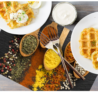 Individual mesa original waffle y especias - TenVinilo