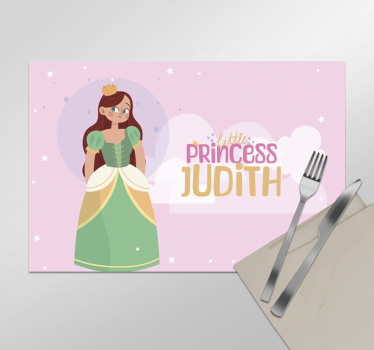 Mantel individual personalizable pequeña princesaUna pequeña prin - TenVinilo