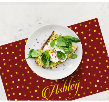 Individual mesa personalizable platter estrellado - TenVinilo