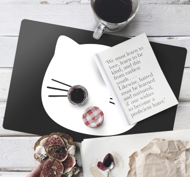 Individuales originales para mesa Forma de gato - TenVinilo