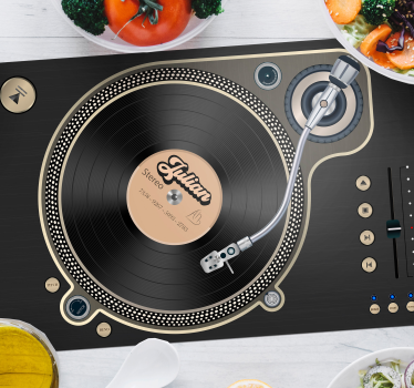 Manteles individuales con nombre disco vinilo - TenVinilo