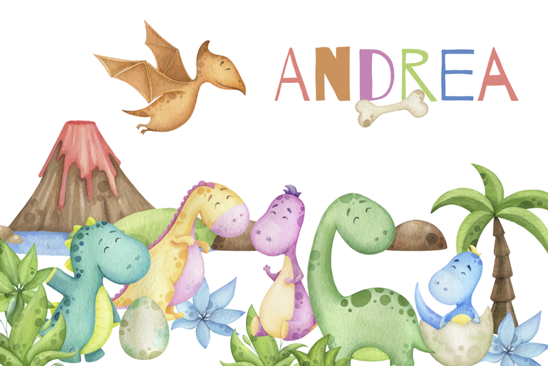 Individual mesa personalizable escena jurásica - TenVinilo