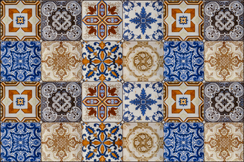 Individual mesa original hidráulica multicolor - TenVinilo