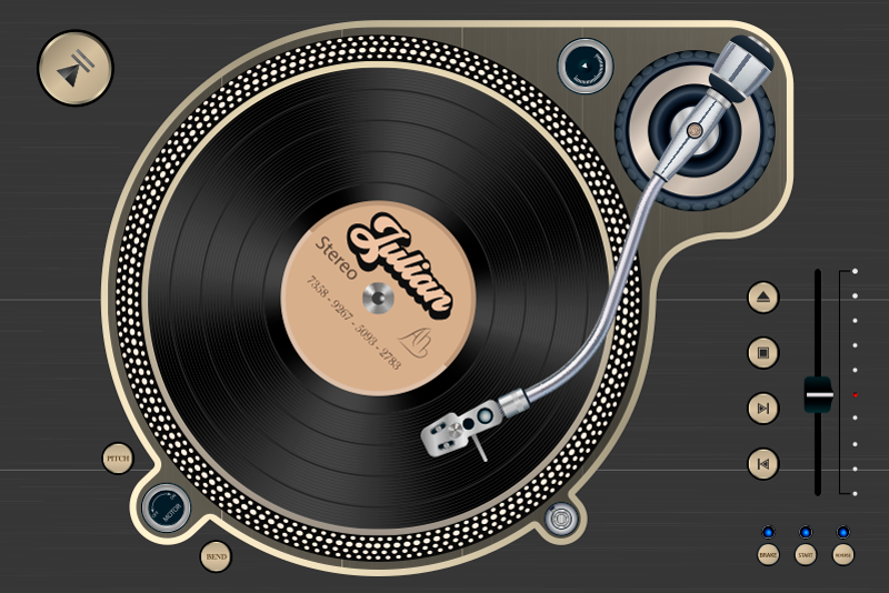 Manteles individuales con nombre disco vinilo - TenVinilo