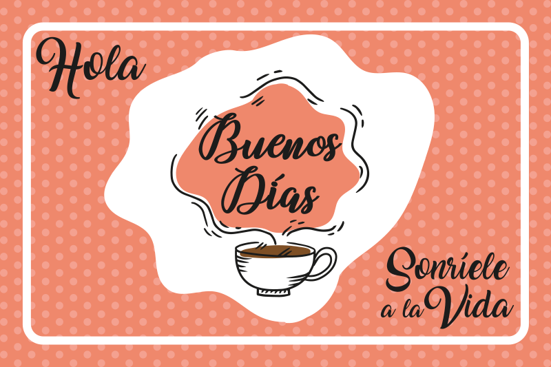 Mantel individual frase sonríe a la vida - TenVinilo