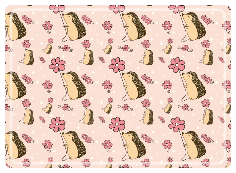 Manteles puercoespines con margaritas - TenVinilo