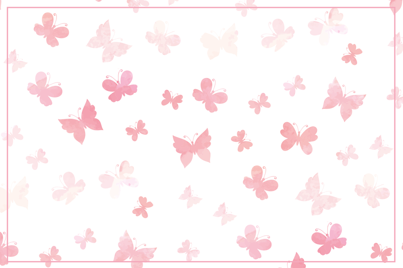 Mantel individual infantil mariposas rosas - TenVinilo