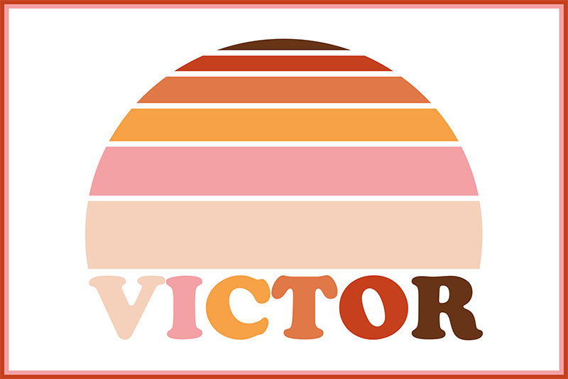 Individual mesa personalizable con nombre personalizable - TenVinilo