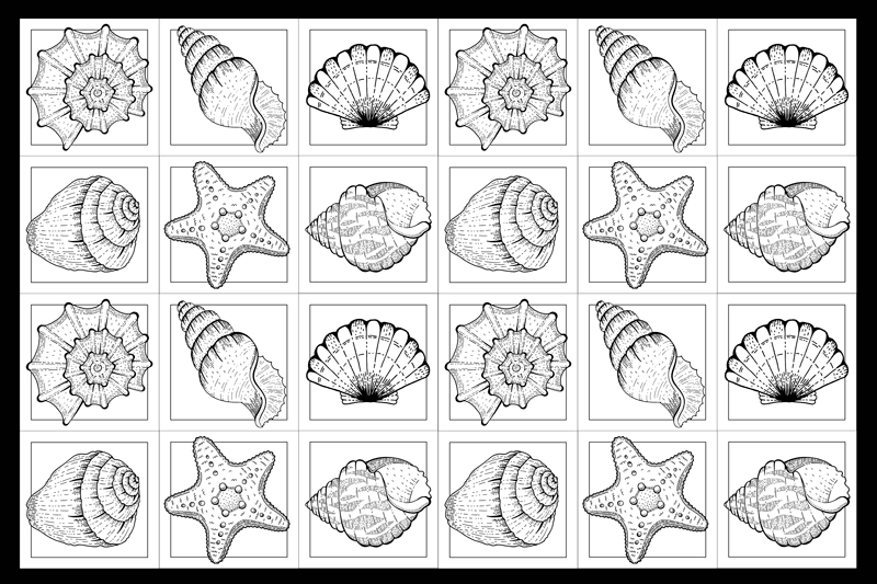 Individual mesa original motivo de concha - TenVinilo