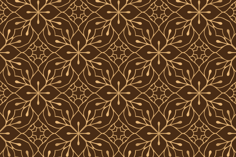 Individual de mesa patrón idea de floración elegante - TenVinilo