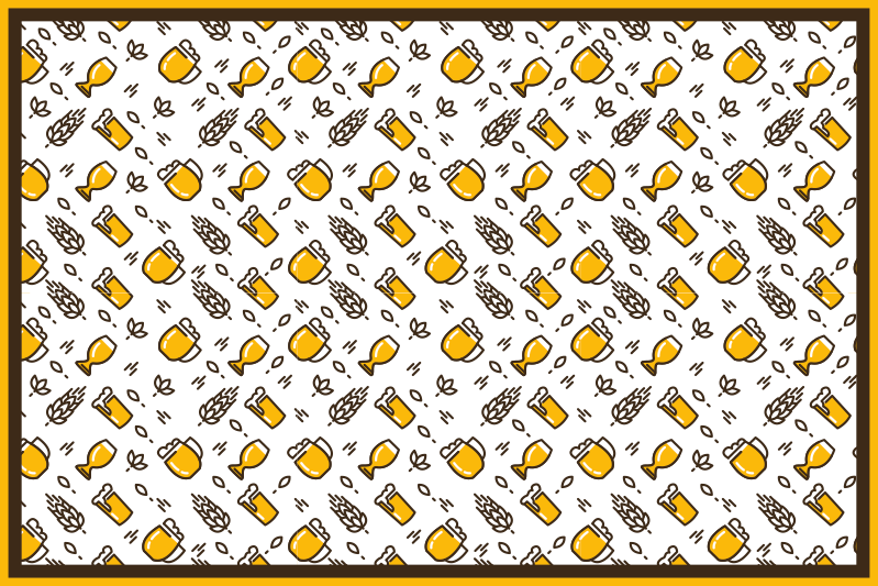 Manteles individuales modernos Jarras de cerveza - TenVinilo