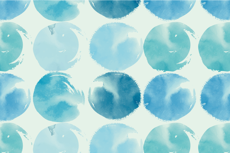 Mantel individual original Circulo abstrac turquesa - TenVinilo