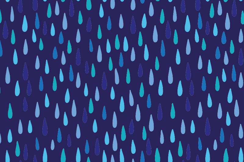 Individual de mesa patrón gota de lluvia - TenVinilo