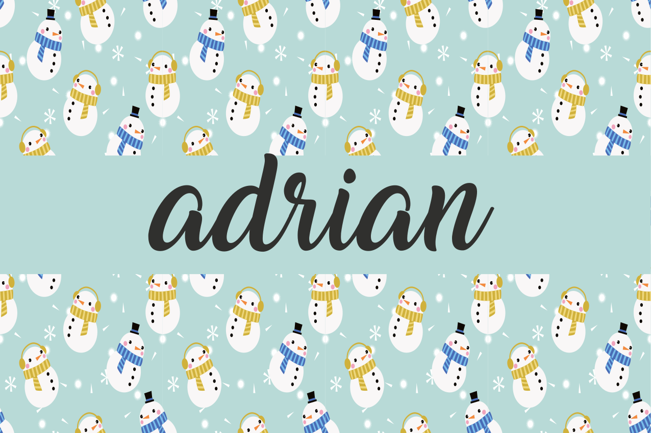 Individual de mesa navideño diseño de muñeco de nieve - TenVinilo