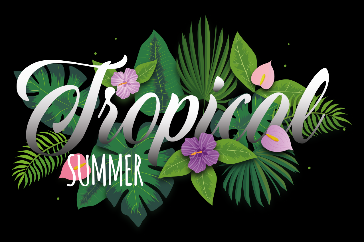 Individual mesa original vibraciones tropicales de verano - TenVinilo