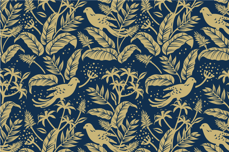 Individual mesa original motivo de hoja elegante - TenVinilo