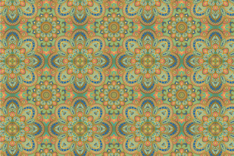 Individual mesa original arreglo floral elaborado - TenVinilo