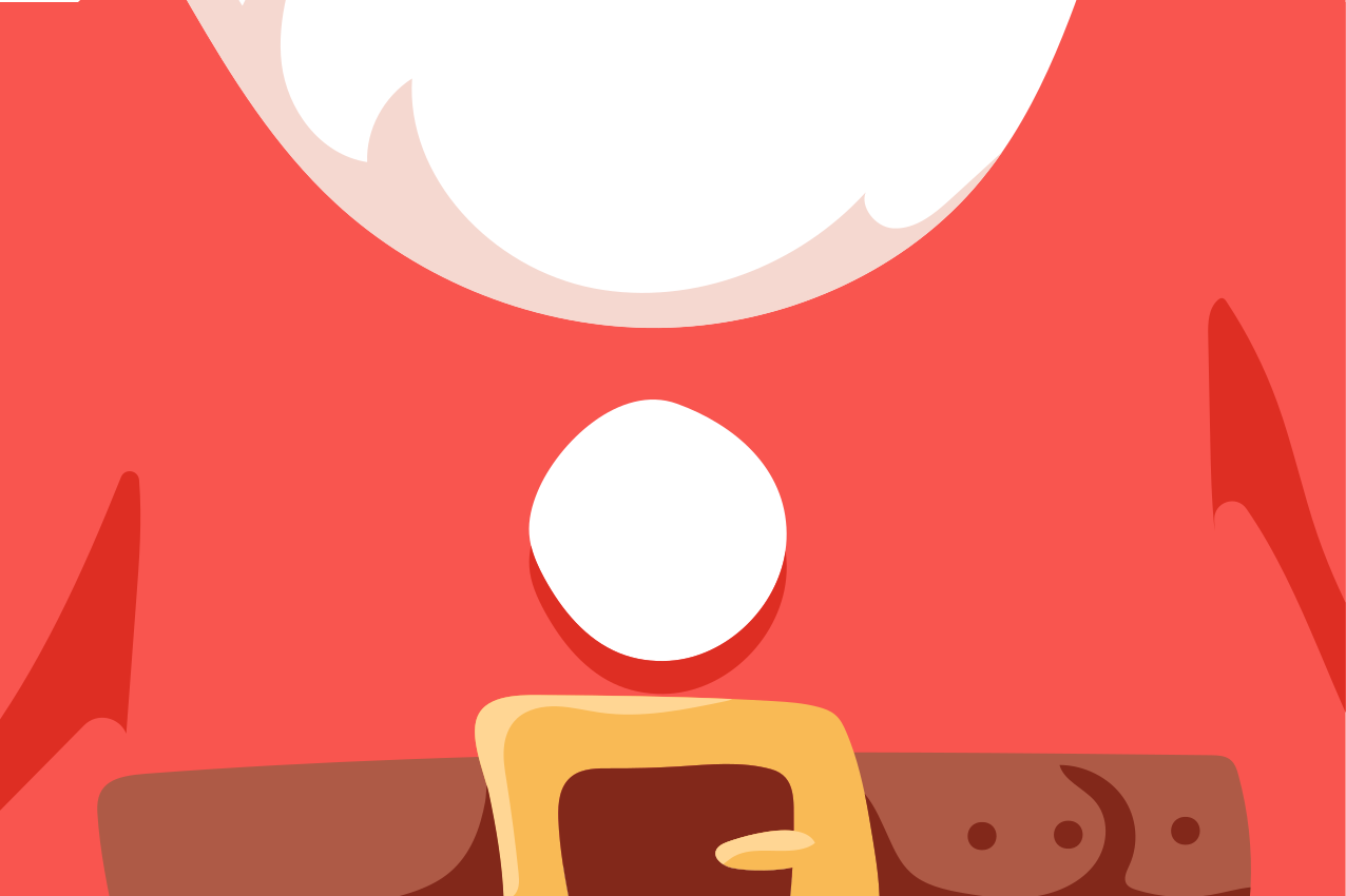 Mantel individual navideño Traje de santa claus - TenVinilo