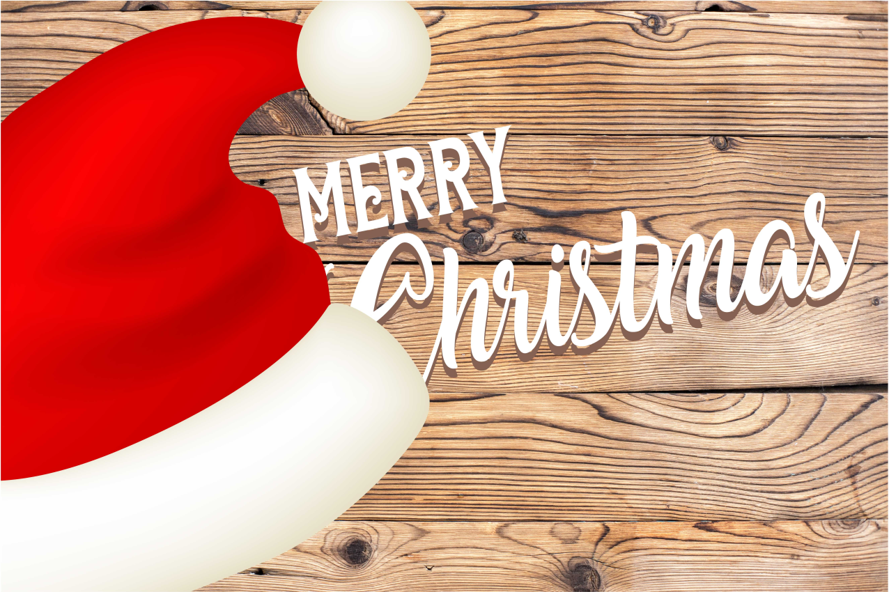 Individual de mesa navideño gorra de santa festiva - TenVinilo