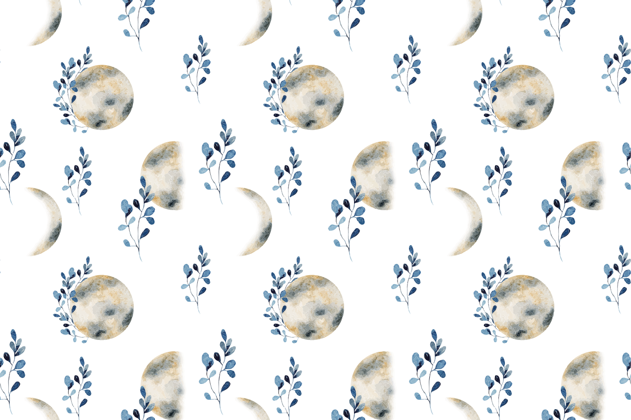 Individual mesa original patrones de luna celestial - TenVinilo