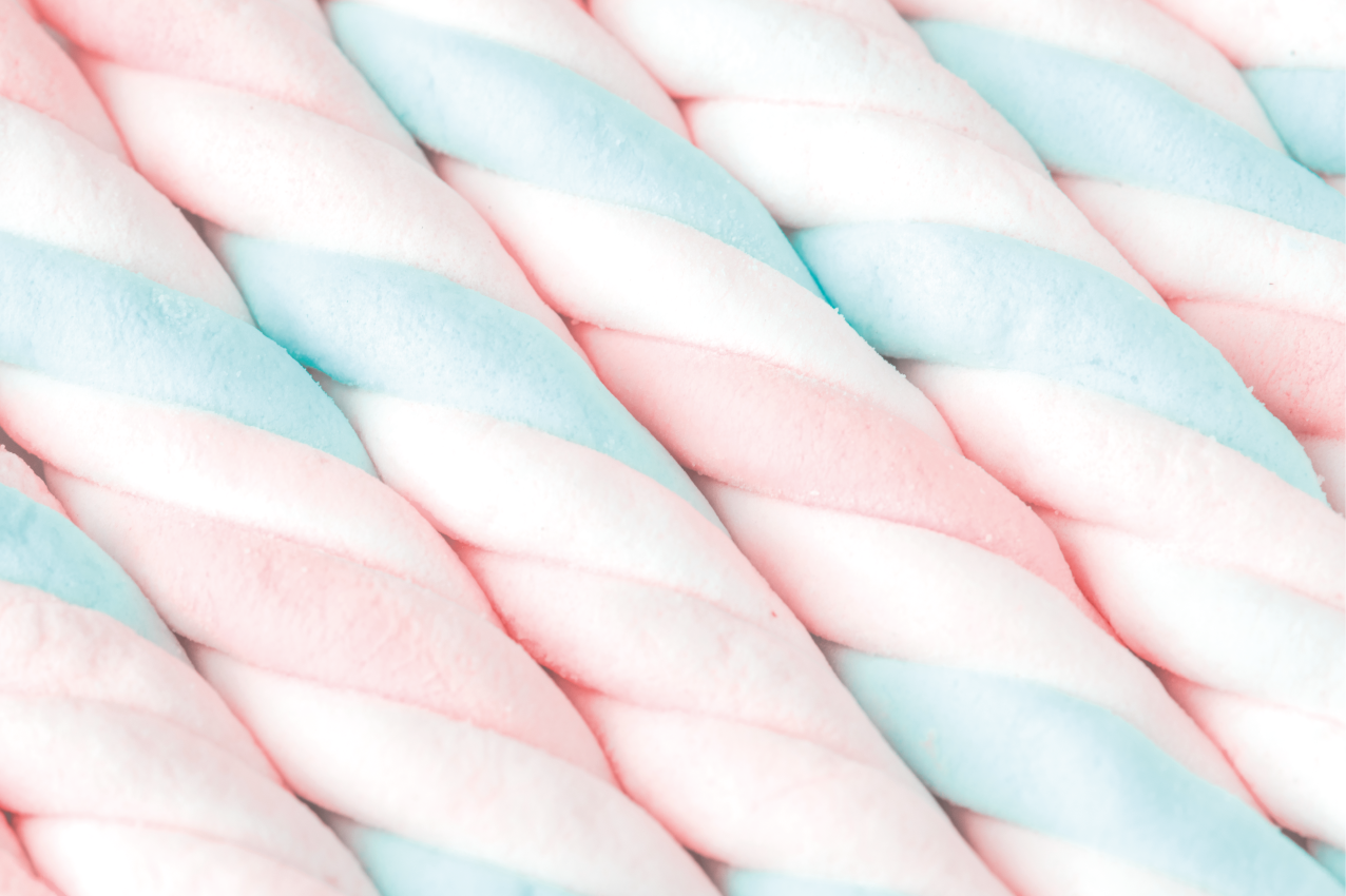 Individual mesa original algodón de azúcar retorcido - TenVinilo