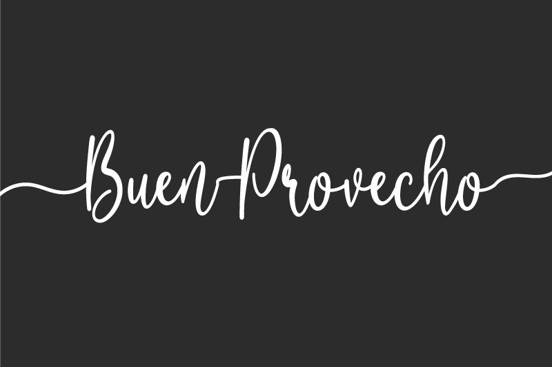 Individual de mesa frase afirmación elegante de comida - TenVinilo