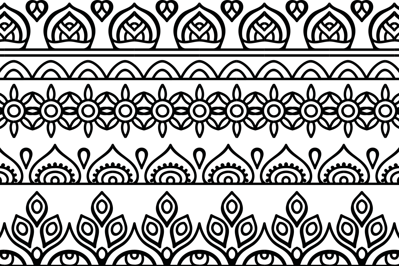 Mantel individual elegante Mandala blanco y negro - TenVinilo