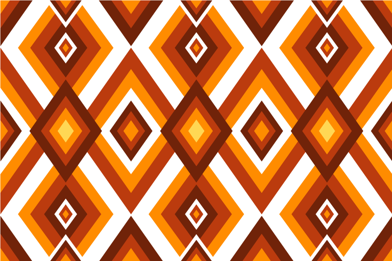 Individual mesa original patrón de diamantes geométrico - TenVinilo