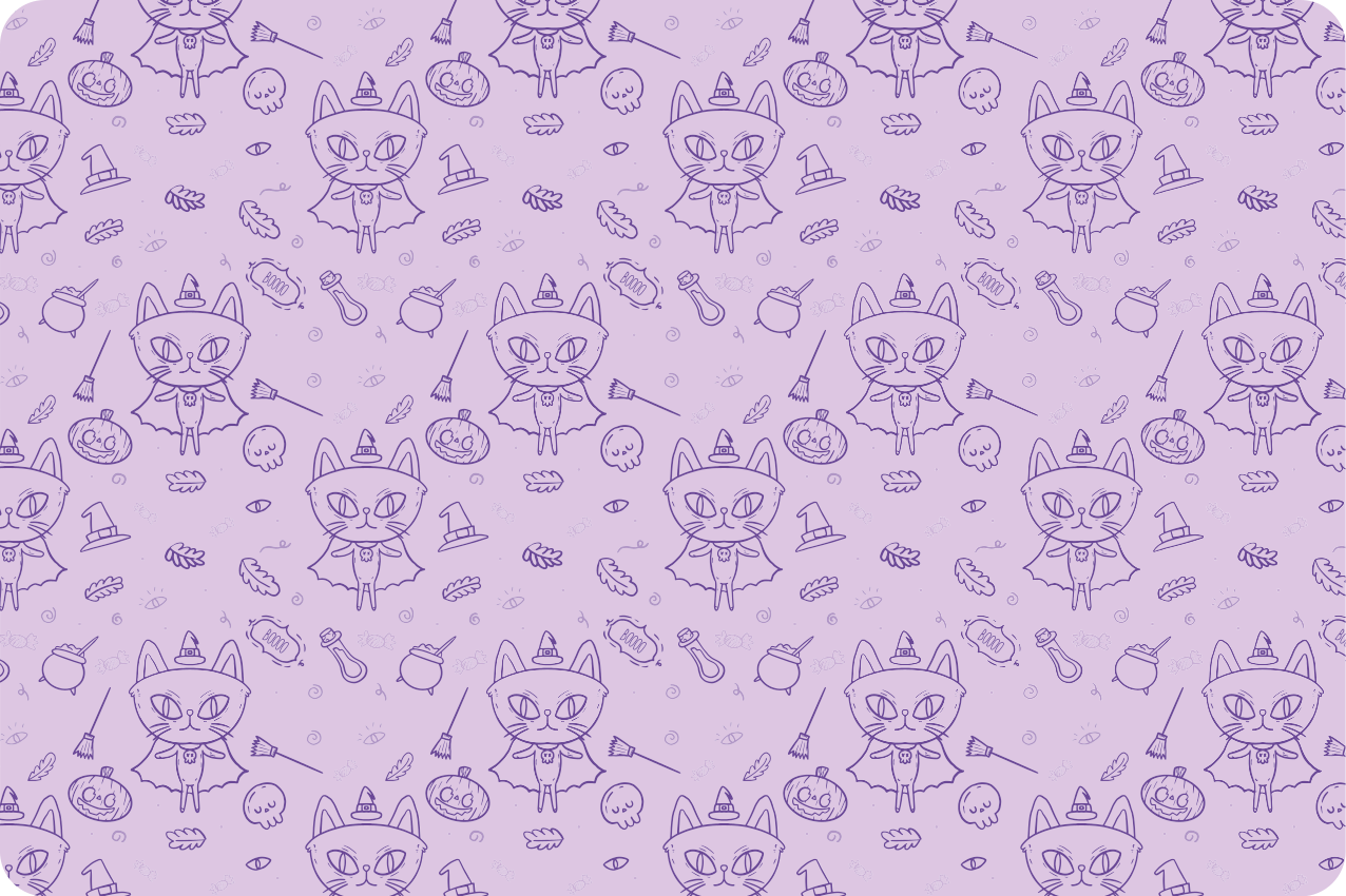 Individual de mesa infantil motivo de gato caprichoso - TenVinilo