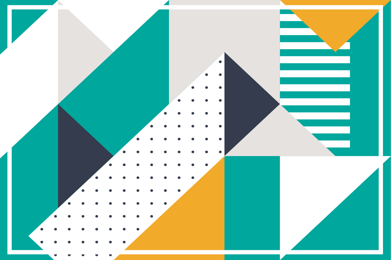 Mantel individual original Triángulos arte geométrico - TenVinilo