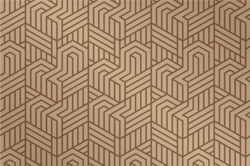 Individual mesa moderno acabado texturizado geométrico - TenVinilo