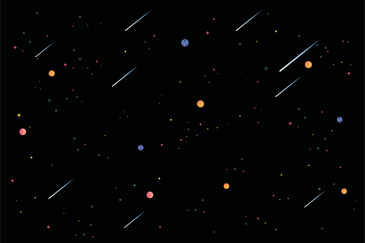 Individual de mesa infantil comida temática espacial - TenVinilo