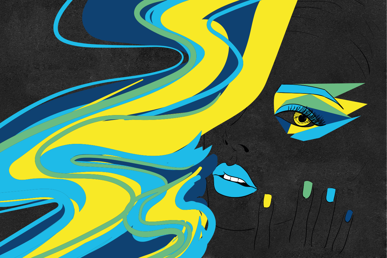 Individual mesa original arte de caras bold - TenVinilo