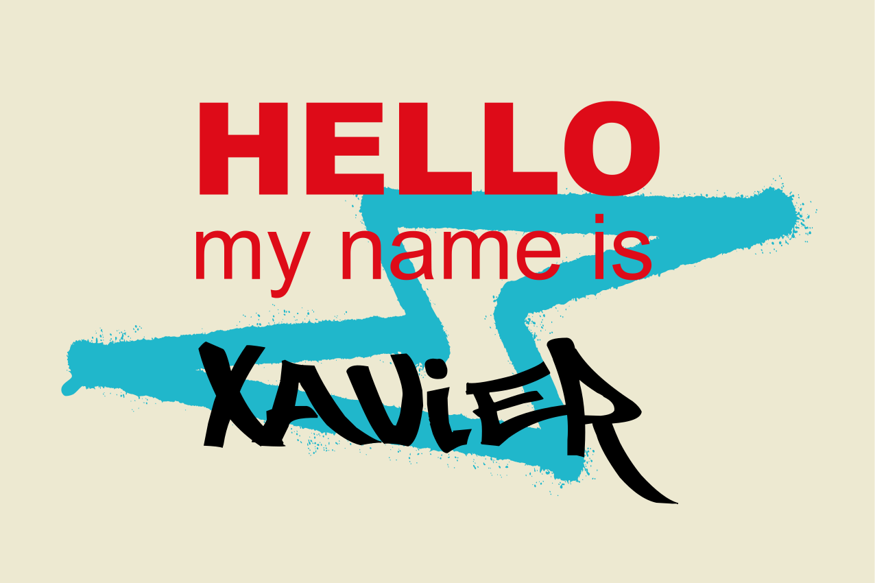 Individual de mesa frase anuncio de nombre personalizado - TenVinilo