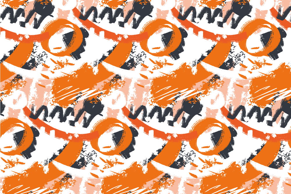 Individual de mesa patrón diseño colorido abstracto - TenVinilo