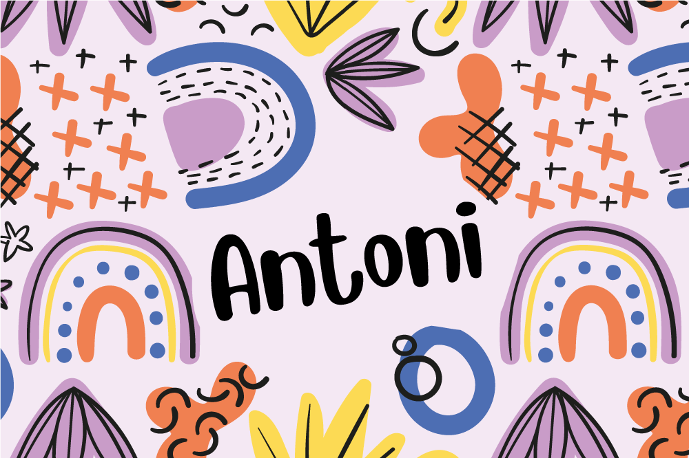 Individual de mesa infantil patrones arcoíris coloridos - TenVinilo