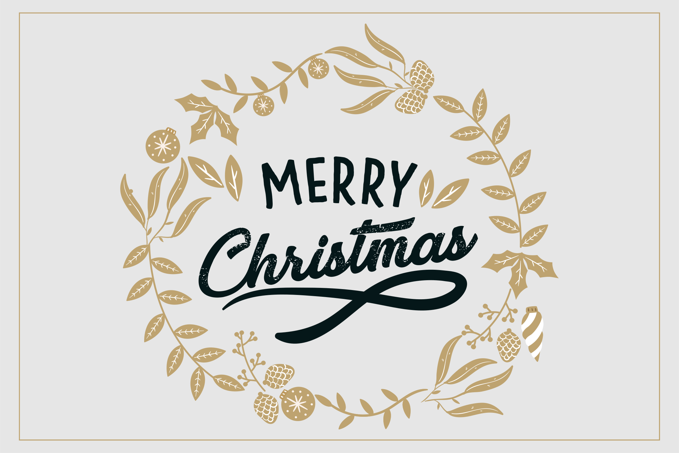 Individual de mesa navideño corona de navidad - TenVinilo