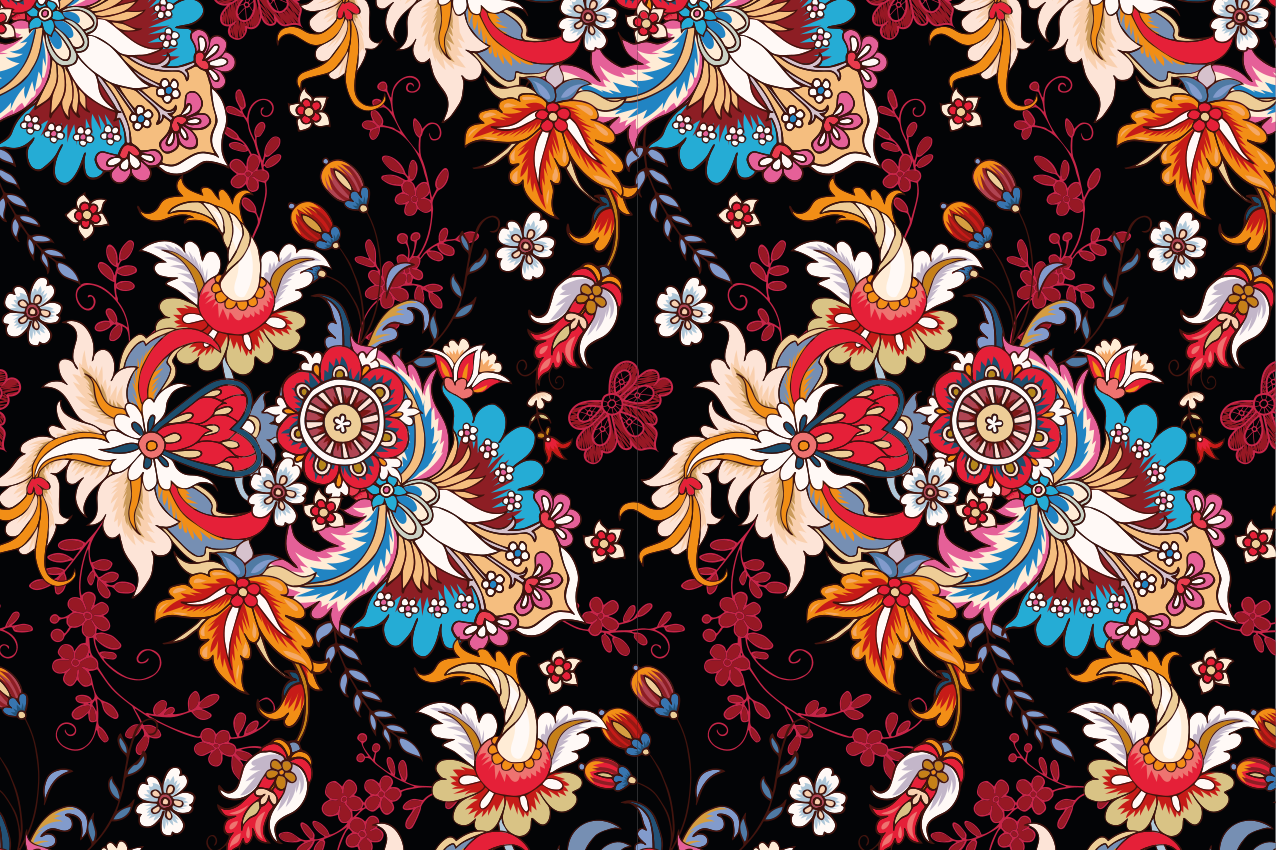 Individual mesa original elegancia emblema floral - TenVinilo