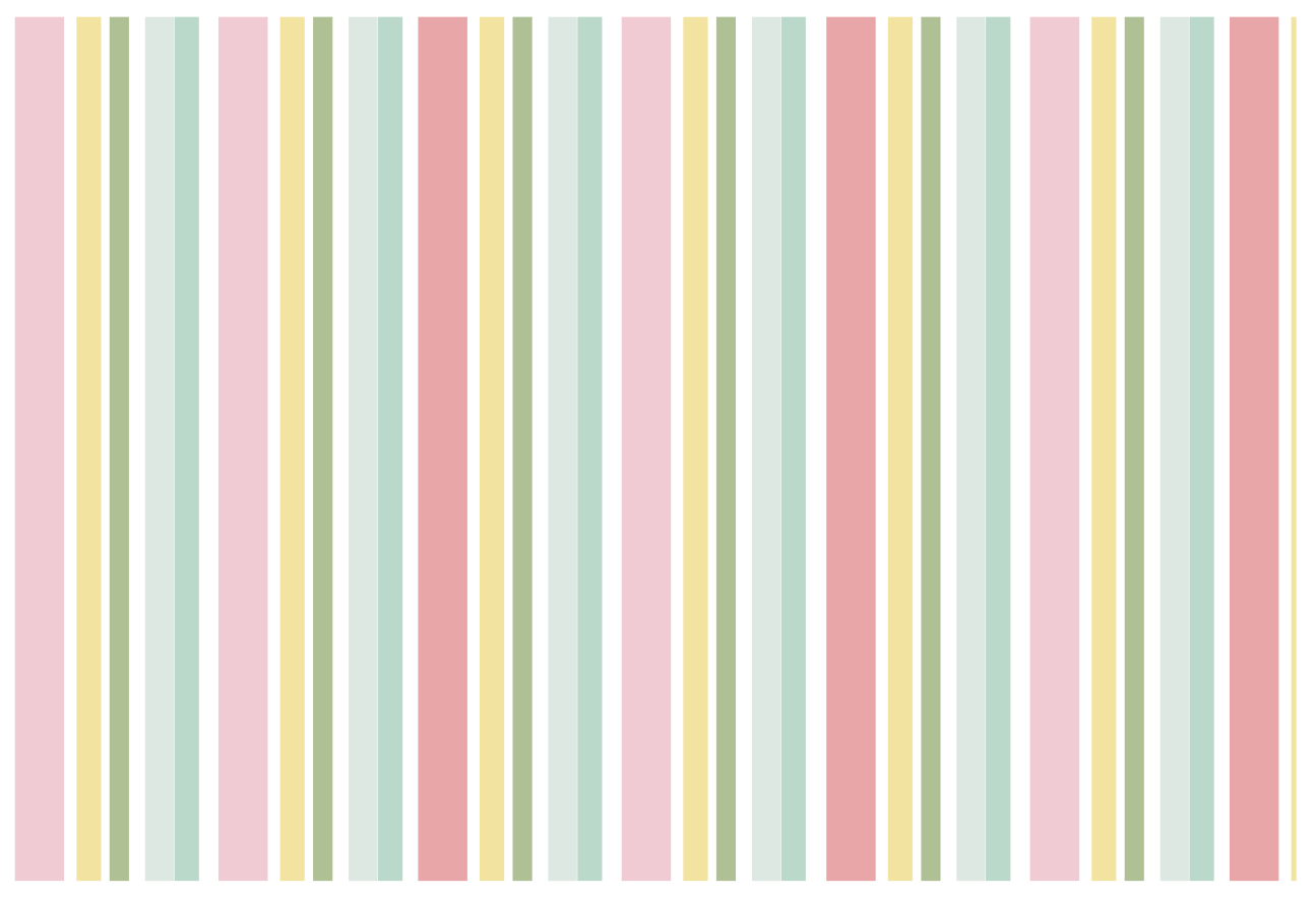 Mantel individual moderno Multicolor pastel horizontal - TenVinilo