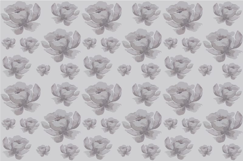 Individual de mesa patrón superficie floral - TenVinilo