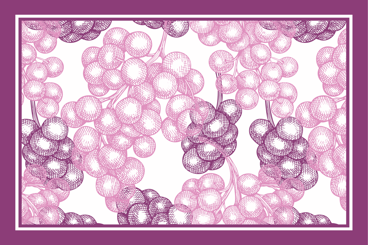 Individual de mesa patrón textura floral - TenVinilo