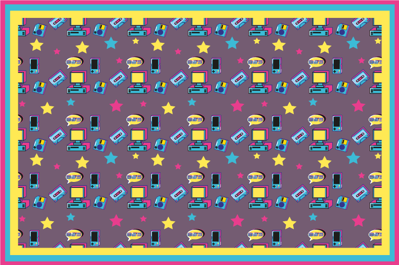 Individual mesa original estampado colorido de estrellas - TenVinilo