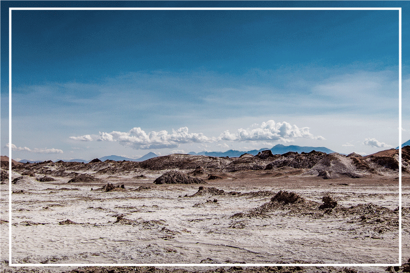Individual mesa moderno paisaje del desierto - TenVinilo