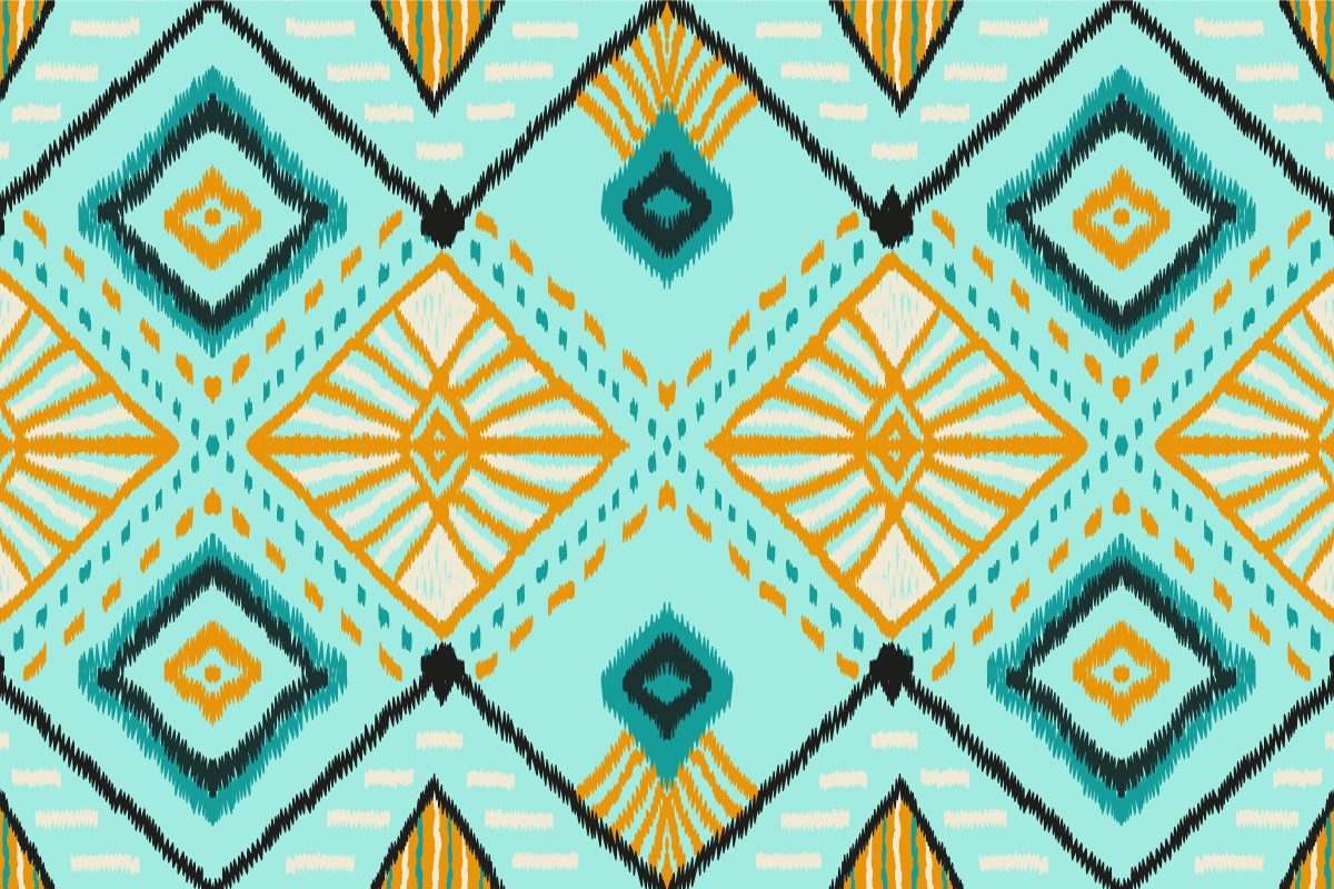 Individual de mesa patrón motivo geométrico abstracto - TenVinilo