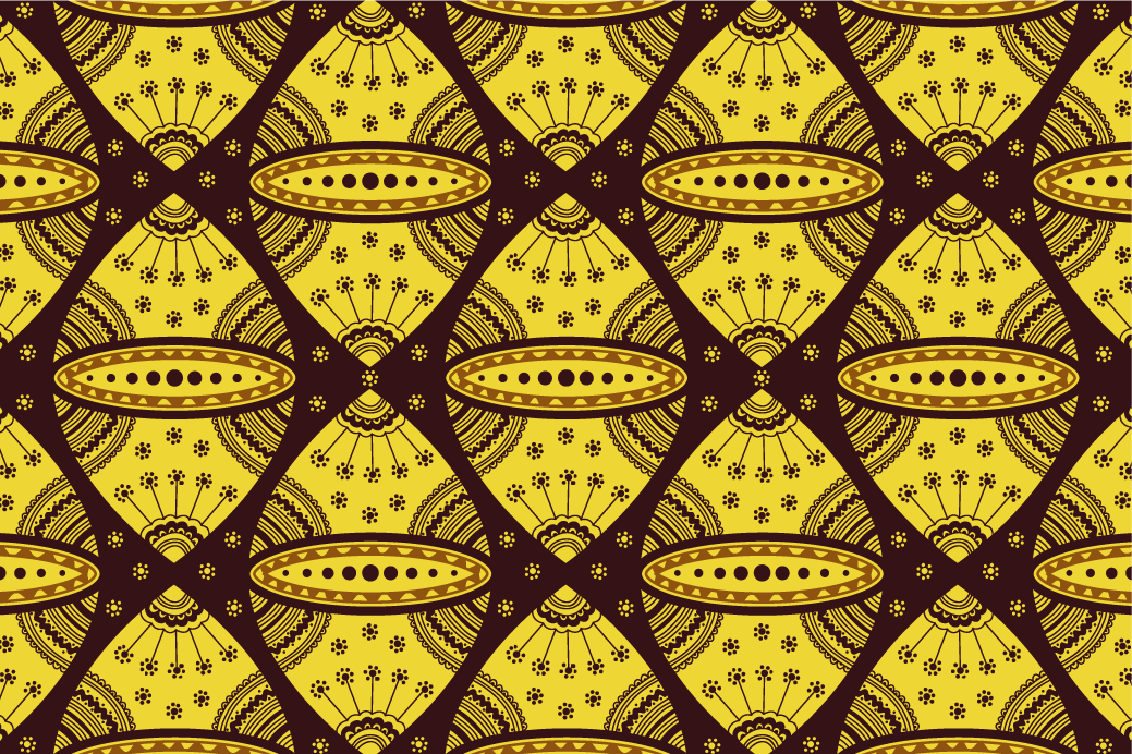 Individual de mesa patrón motivo geométrico complejo - TenVinilo