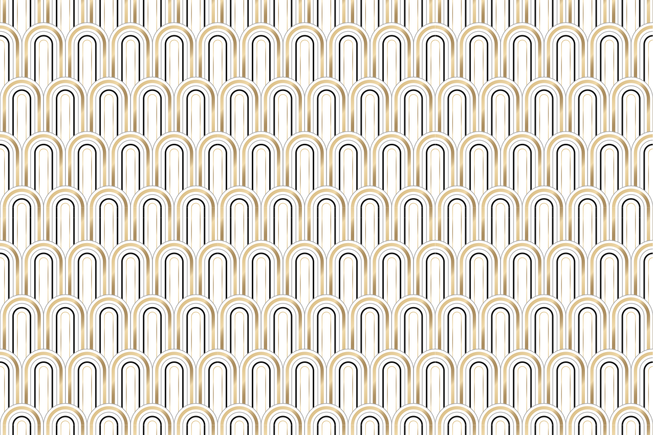 Mantel individual elegante Figuras geométricas "art deco" - TenVinilo