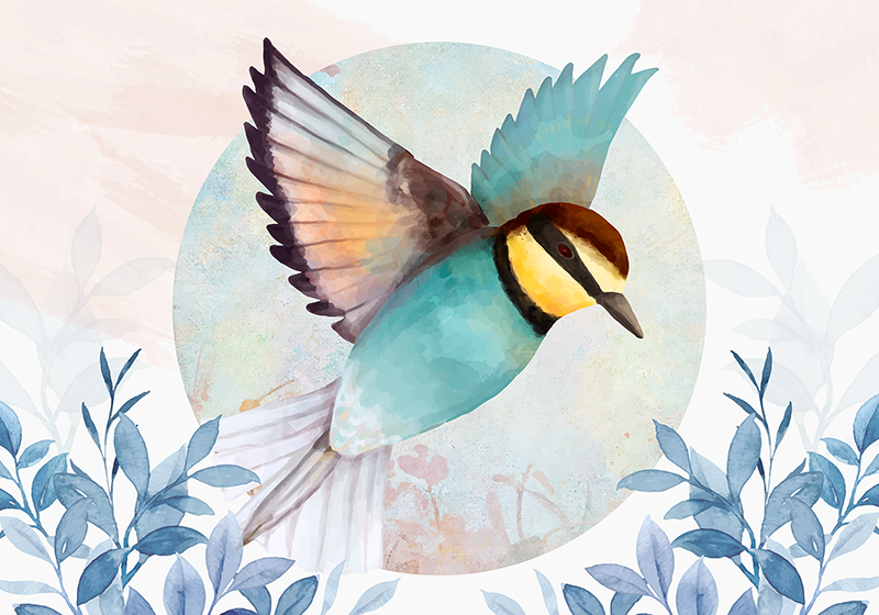 Individual mesa original arte aviano vibrante - TenVinilo